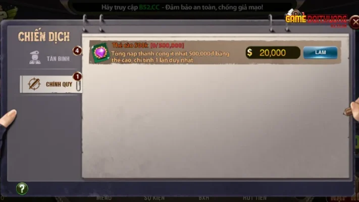 Nhiều sự kiện khuyến mãi hấp dẫn dành cho tất cả người chơi trên B52